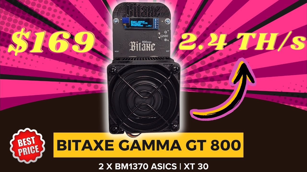 Bitaxe Gamma GT 800 Turbo Review & Setup | 2.4 TH/s Solo Bitcoin Miner