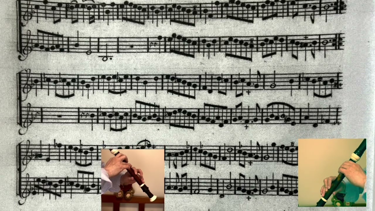 Naudot. 6 Sonatas for 2 Flutes, Op.5-5. 1.Gracieusement ノード