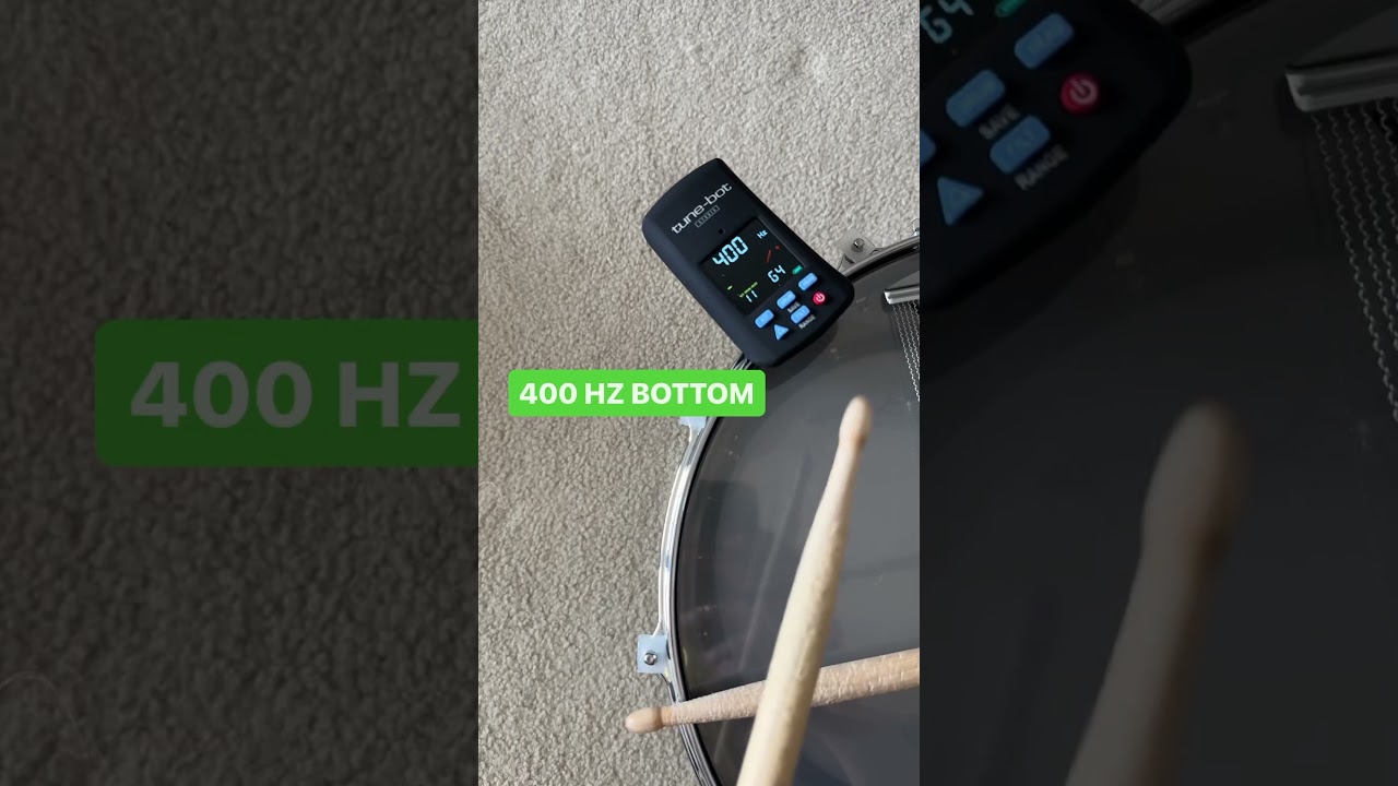 14x8 cranked fat snare drum tuning tutorial #tunebot #drums #drumtuning