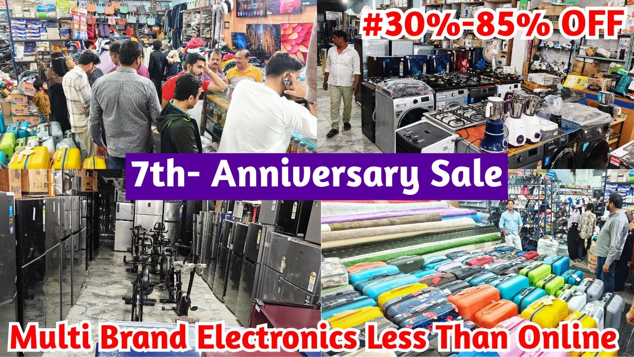 7th Anniversary Bumper Sale In Kareema Traders Flat 30%-85% OFF Cheapest Electronics Home Appliances