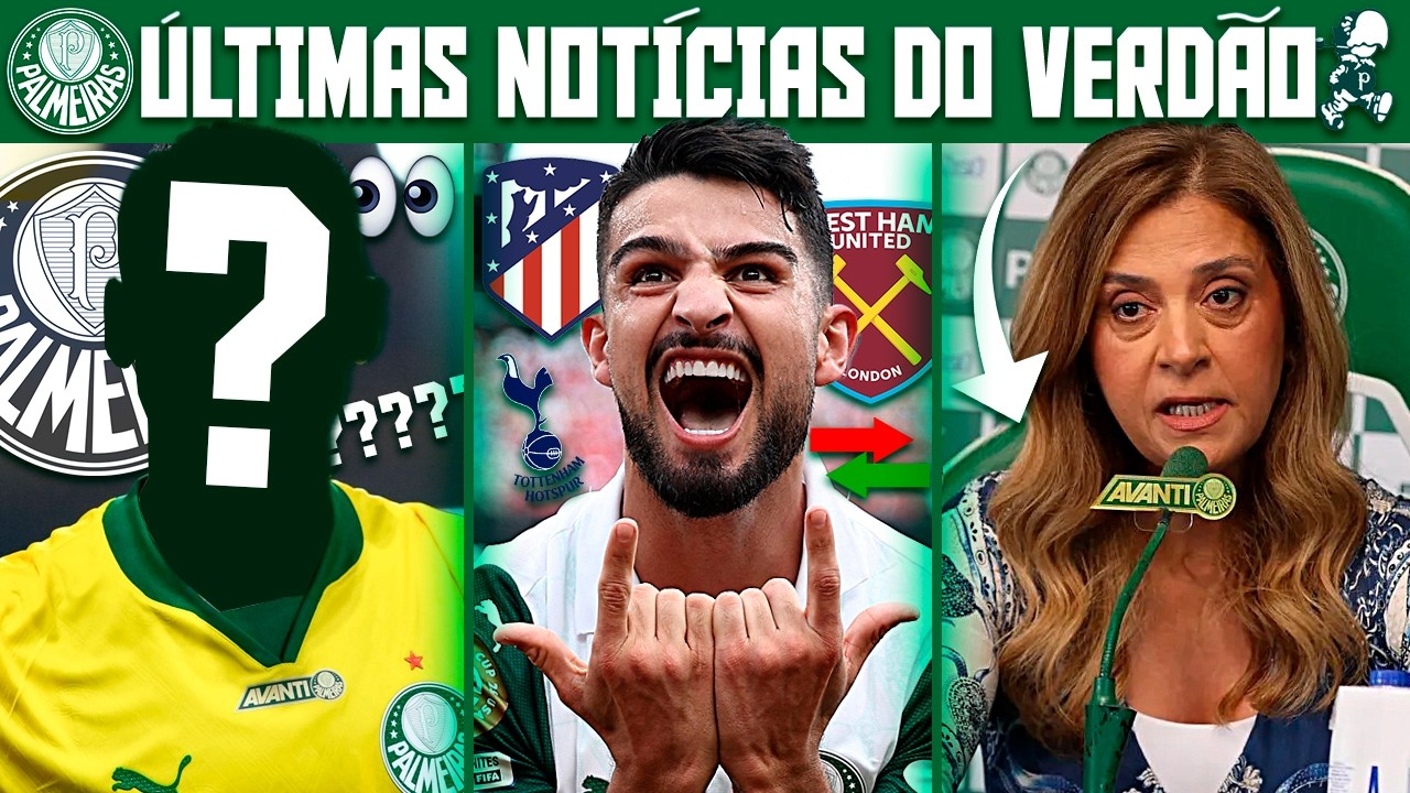 AGORA É OFICIAL! PALMEIRAS ACERTA SAÍDA DE ATACANTE! NOVA CONTRATAÇÃO NO VERDÃO?! RÔMULO, PAULISTÃO+
