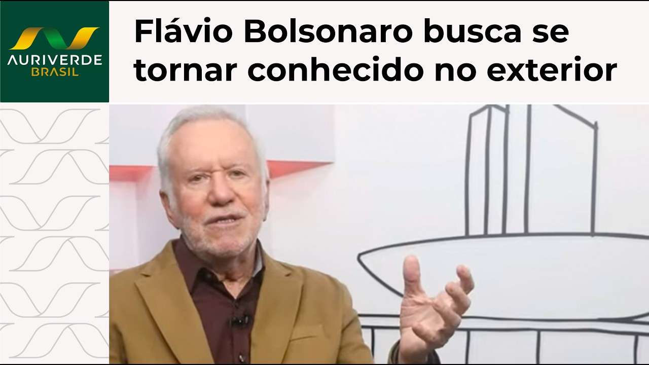 Alexandre Garcia: Flávio Bolsonaro trabalha para se tornar conhecido no exterior