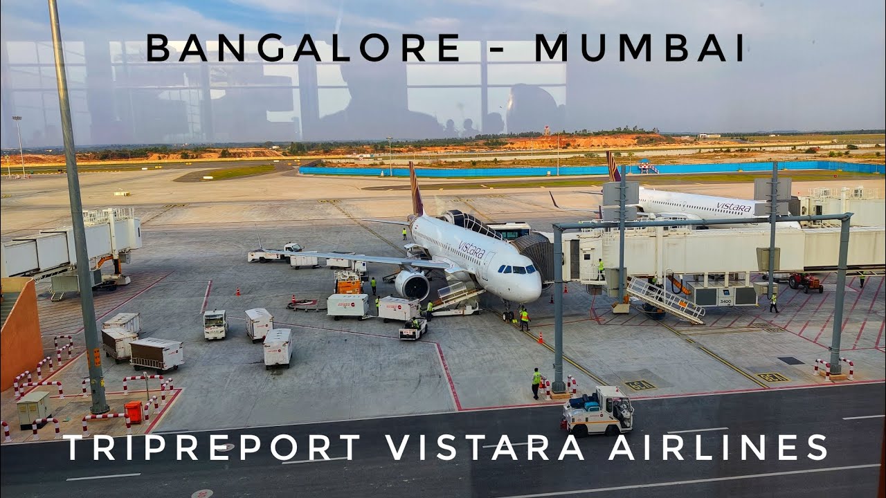 TRIPREPORT | Vistara Airlines | Airbus A320 Neo | Bangalore to Mumbai Flight Vlog