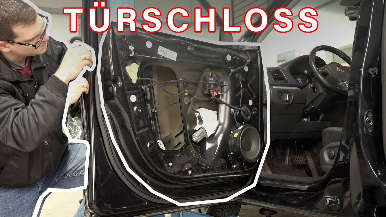 VW Sharan 7N Türschloss und Türverkleidung Demontage