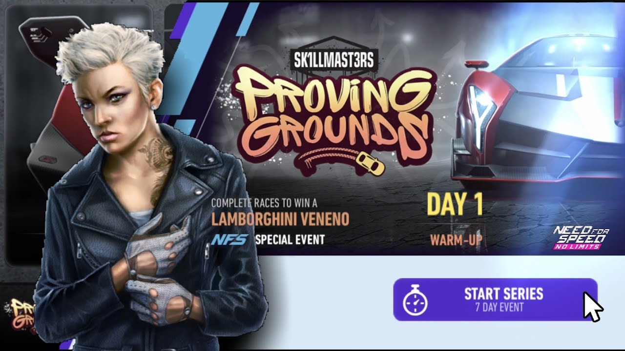 Lamborghini Veneno | Day 1  warm-up | NFS No Limits: Proving Grounds