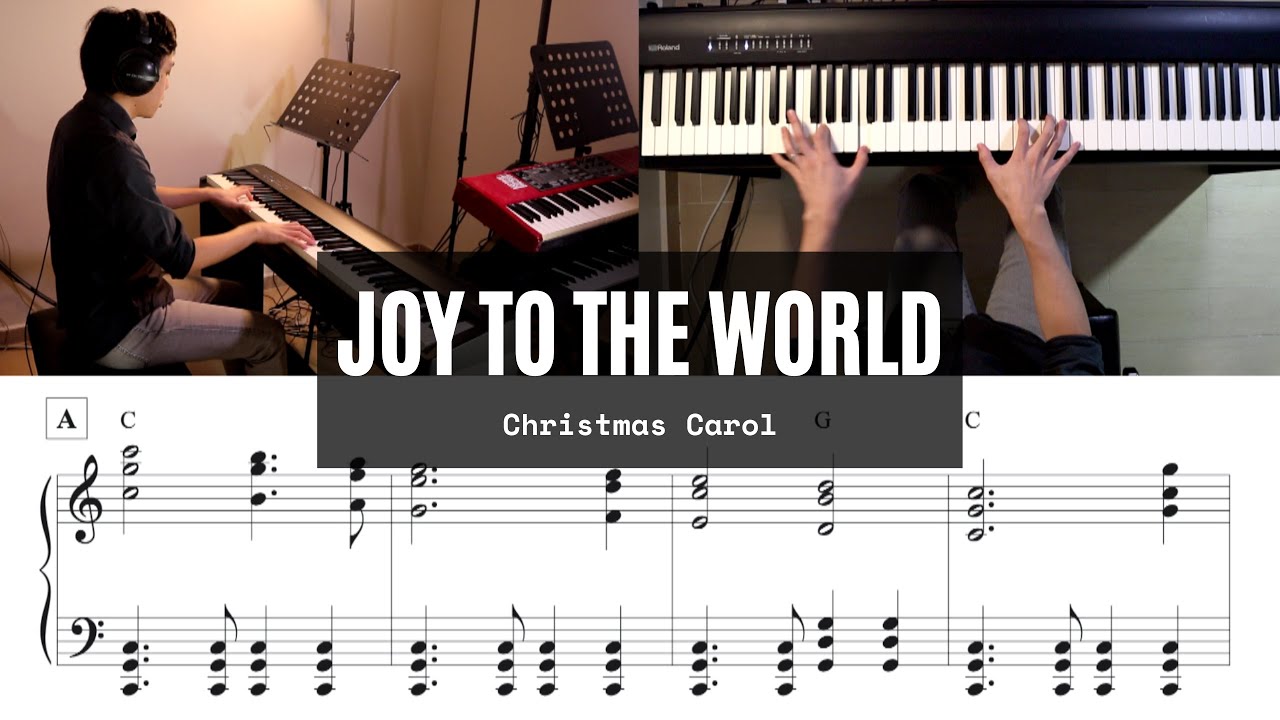 Joy To The World - Christmas Carol Piano Cover (Sheet Music Download) with Transcribed Score