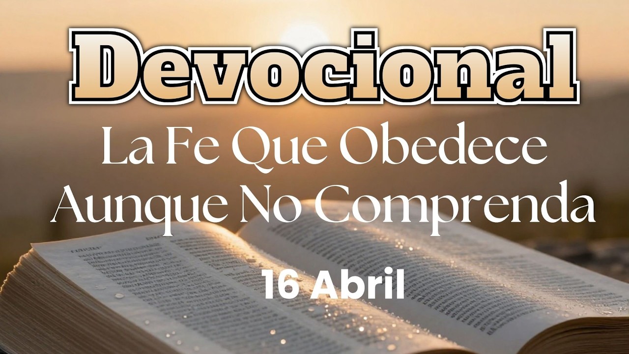 Devocional de hoy, 16 de abril. Devocionales cortos. Palabra de Dios para tu vida.