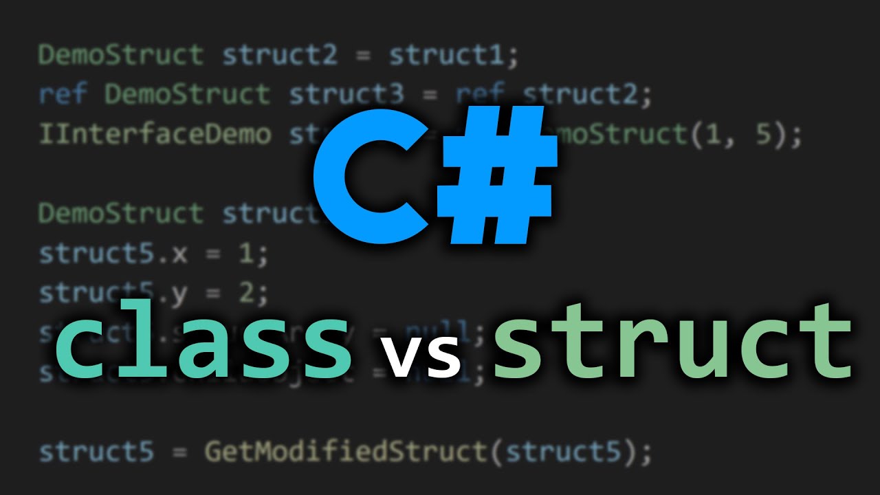 The differences between classes and structs in C#