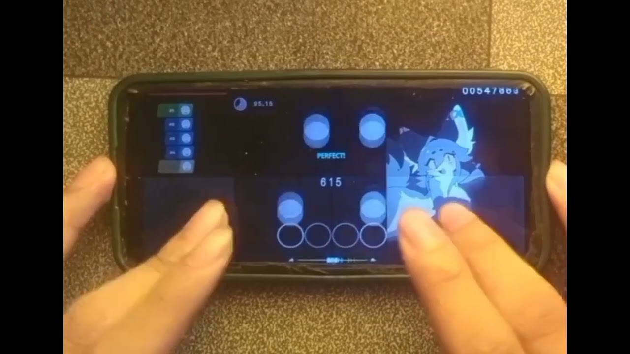 osu!mania in mobile with my hands🤑
