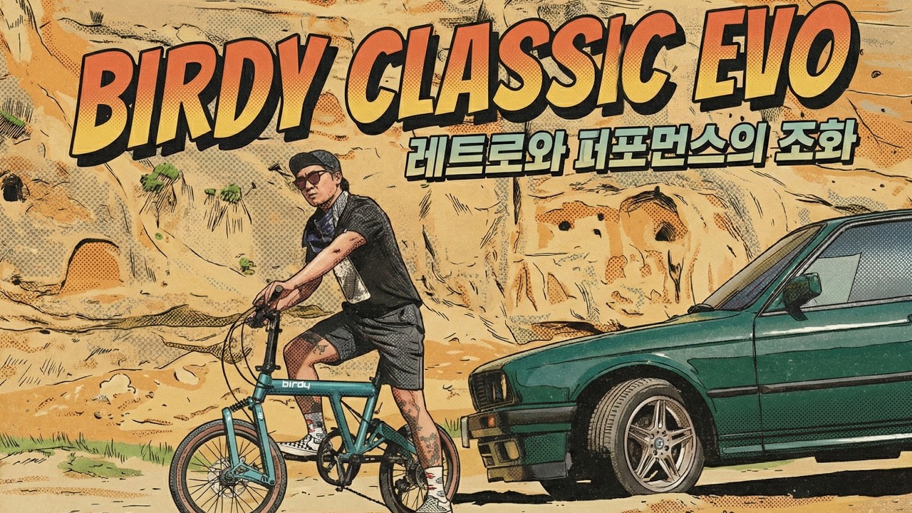'버디 클래식 에보' 레트로 감성에 훌륭한 주행 성능의 미니벨로 자전거 (장단점) BIRDY CLASSIC | 라이드위드유 울산