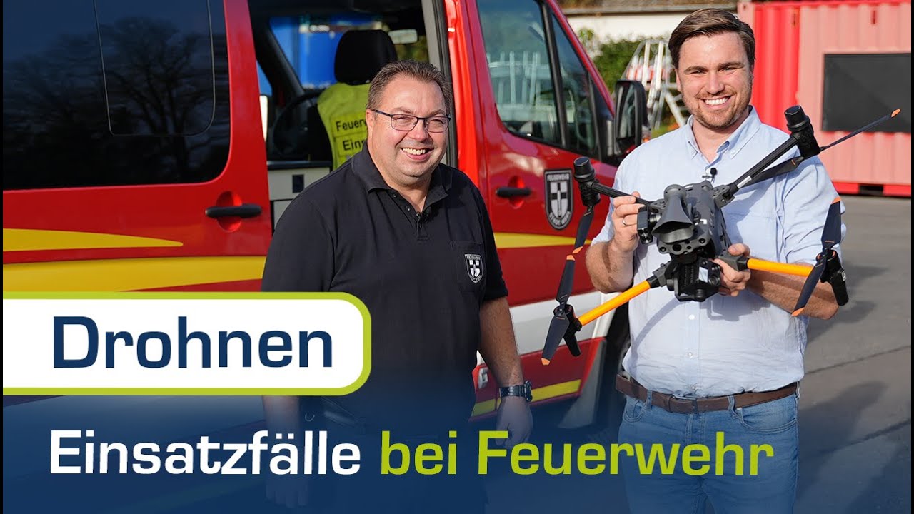 In diesen EINSATZFÄLLEN nutzt die Feuerwehr DROHNEN | Interview Feuerwehr Werl