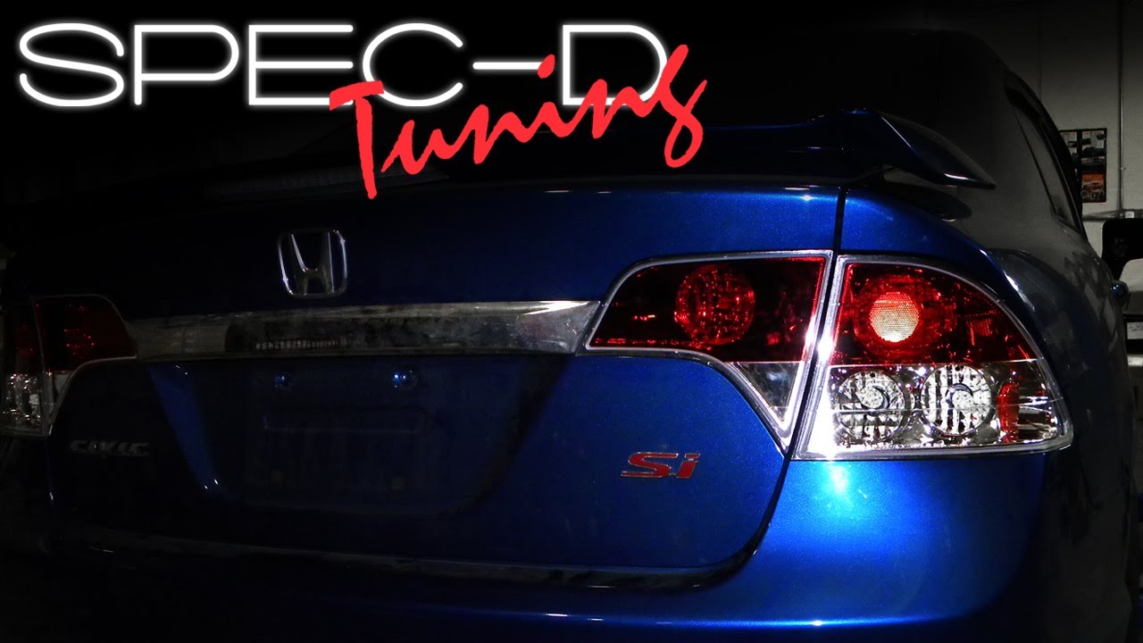 SPECDTUNING INSTALLATION VIDEO: 2006 - 2010 HONDA CIVIC 4 DOOR SEDAN TAIL LIGHTS