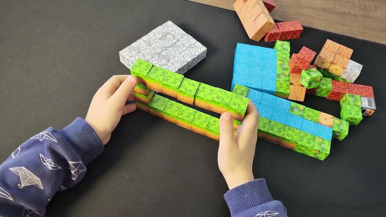 Minecraft manyetik küpler, manyetik bloklar. Mega Block Magnivity Sembo Block
