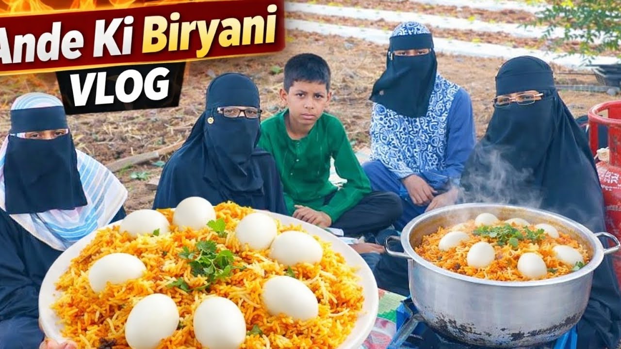 Hyderabadi Anda Biryani Vlog With Full Entertainment | Aaj Aaye Picnic Pe With Family Vlog