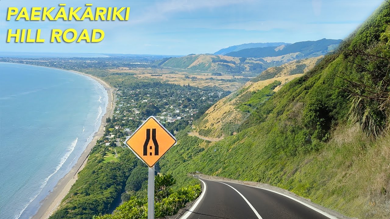 Scenic Drive on Paekākāriki Hill Road, New Zealand | Stunning Views Over the Kāpiti Coast