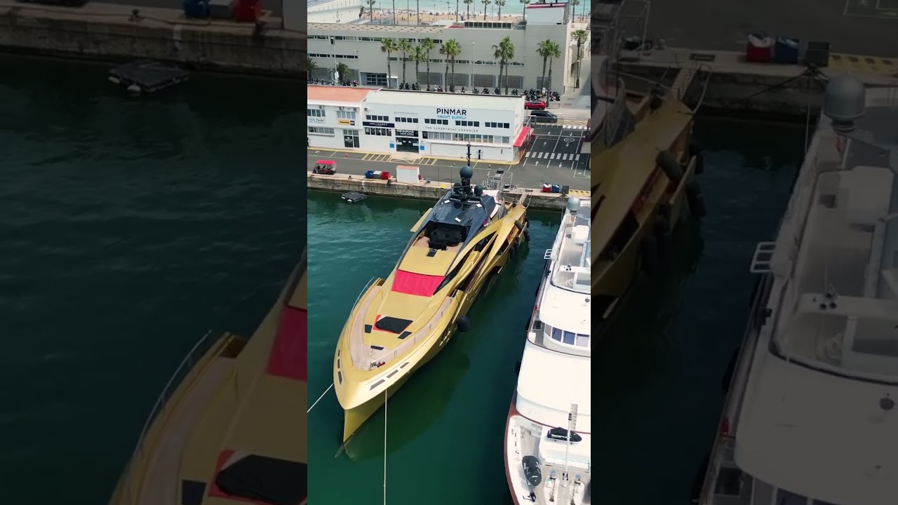 Would you buy this Golden Carbon Fibre Superyacht