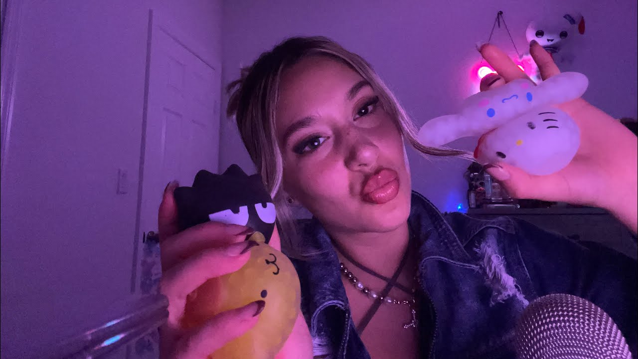 ✨🐱ASMR| Tingly ~ Hello kitty squish balls & mouth sounds✨👄