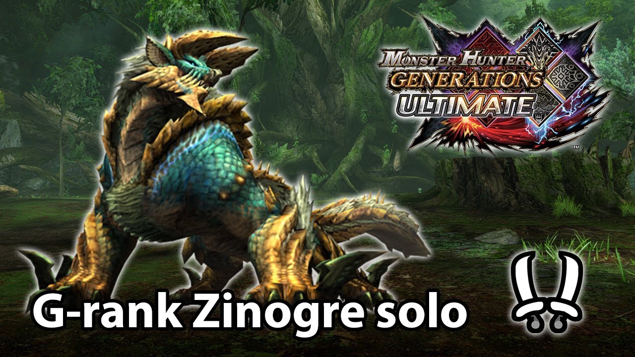 MHGU | G-rank Zinogre solo (Striker Dual Blades) - 3'55