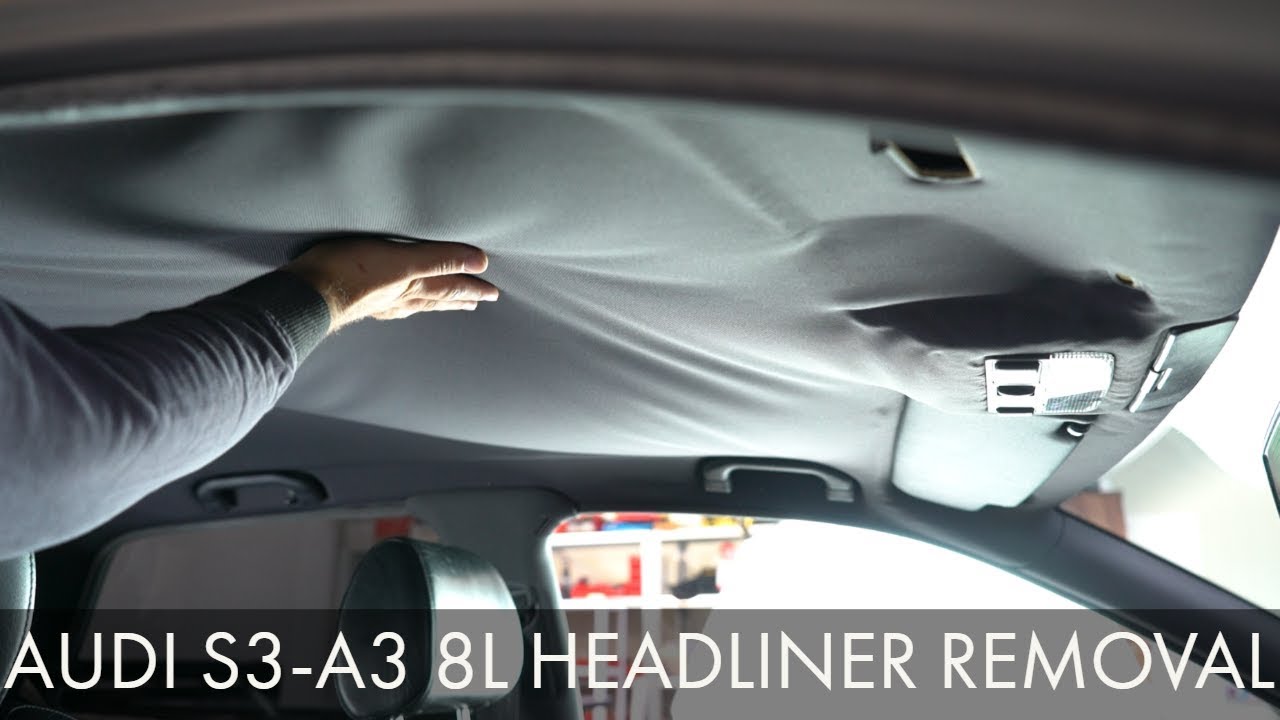 Audi S3 A3 8L Old Roof HEADLINER Removal