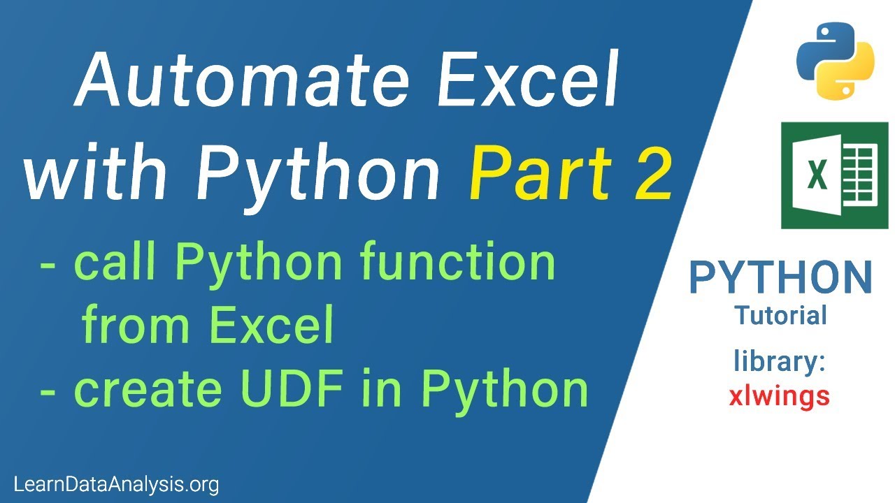 Автоматизация Excel с помощью Python и xlwings. Часть 2: запуск функции Python в Excel