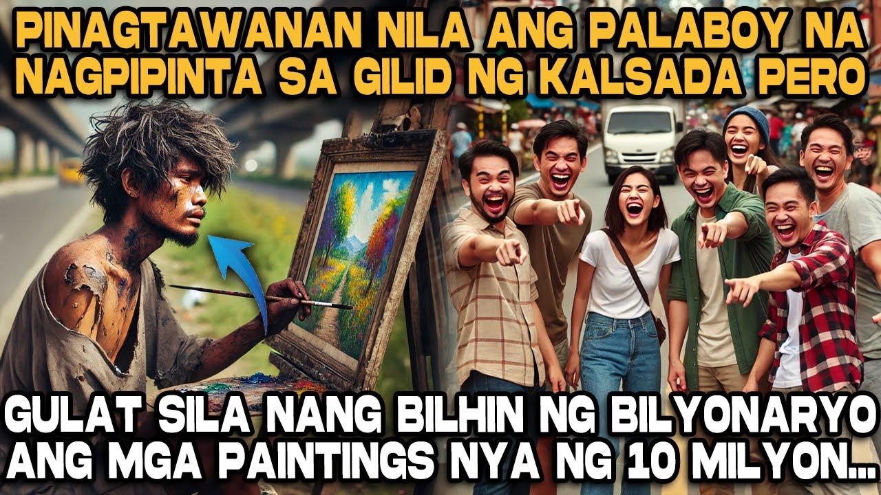 Pinagtawanan ng mga Tao ang Palaboy na Nagpipinta sa Gilid ng Kalsada Pero...