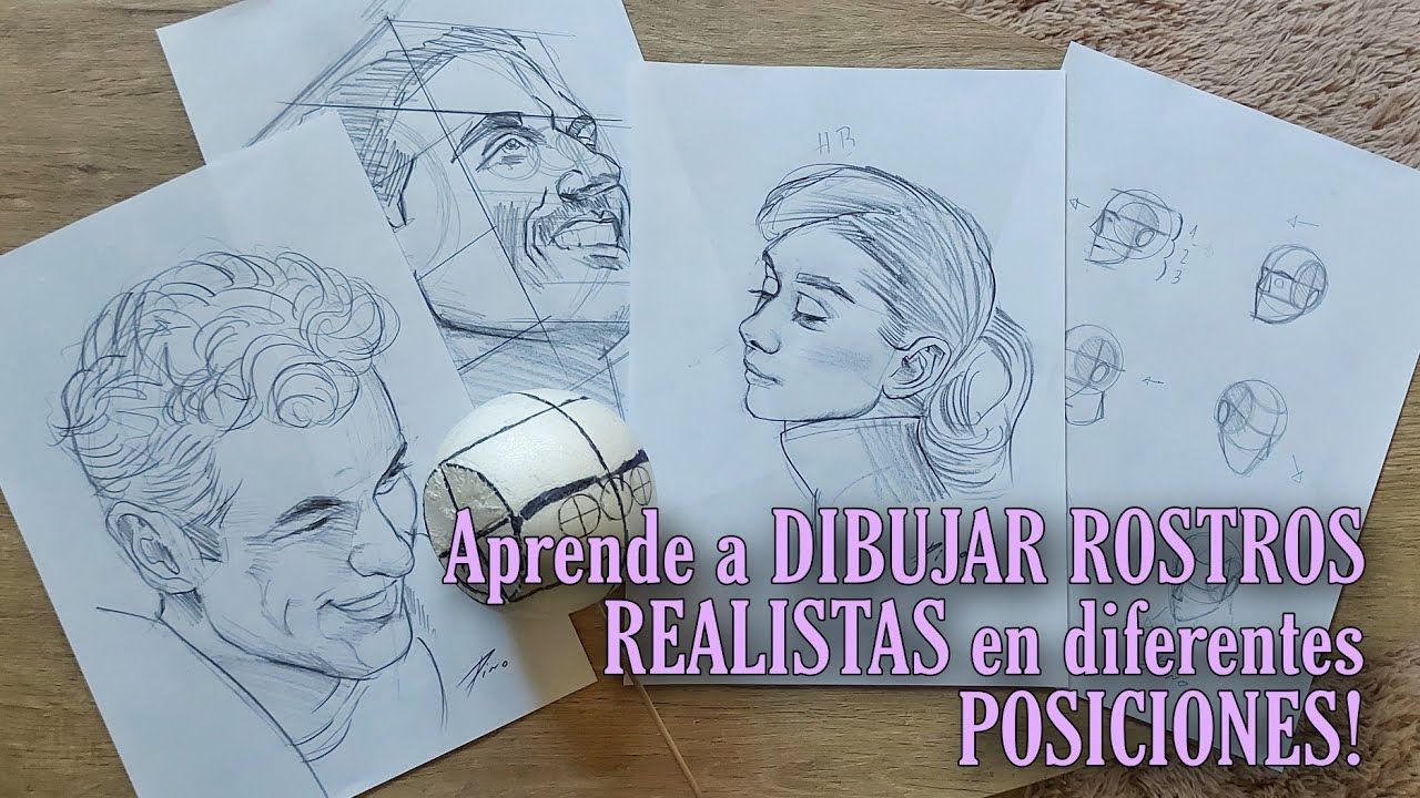 Aprende a DIBUJAR el ROSTRO REALISTA en diferentes POSICIONES (NARRADO) 🎤✏