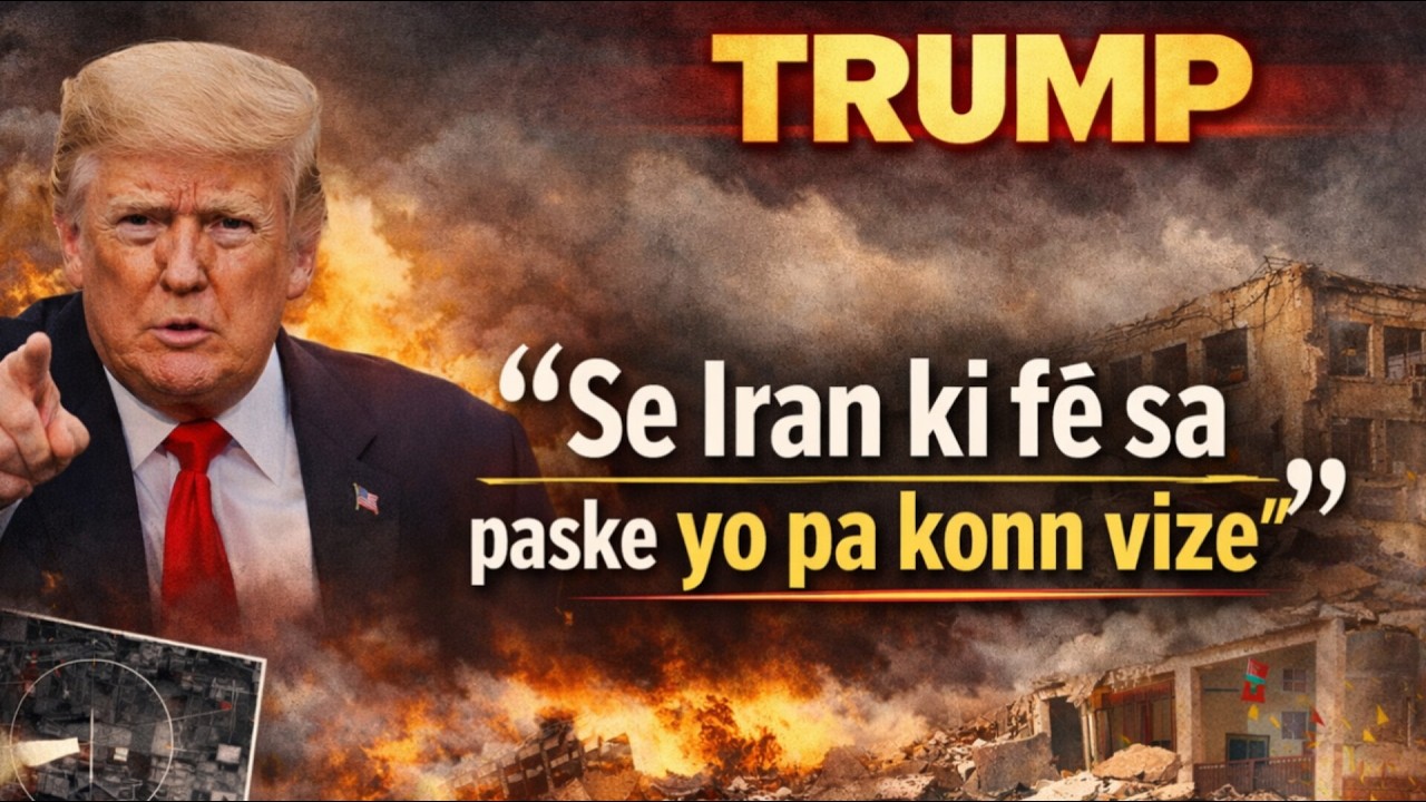 TRUMP: “Se IRAN ki bonbade lekòl la”. Men prèv yo montre yon lòt VERITE?