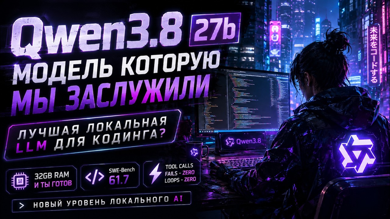 Обзор Qwen3.8 27b &mdash; прорыв в локальном AI? Проверяю на реальном коде?