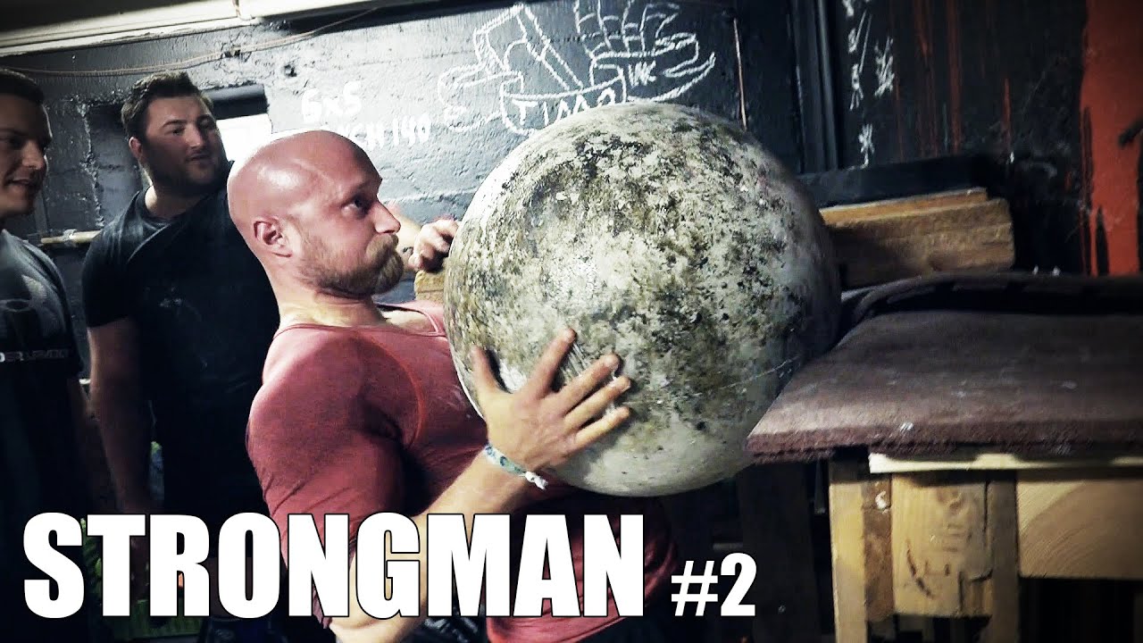 Erstes gegenseitiges Kräftemessen - 150kg Atlas Stein heben // KARL ESS goes STRONGMAN #2