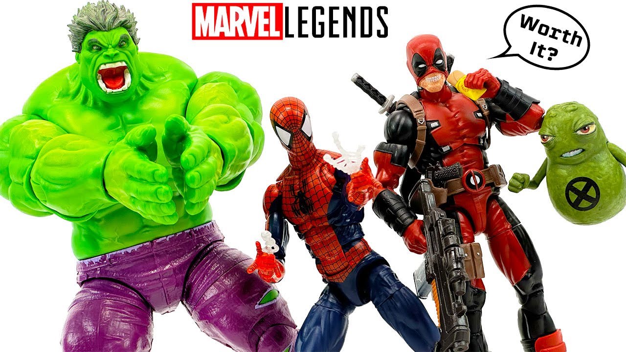 Обзор фигурок Marvel Legends Maximum Series Человек-паук, Халк и Дэдпул!