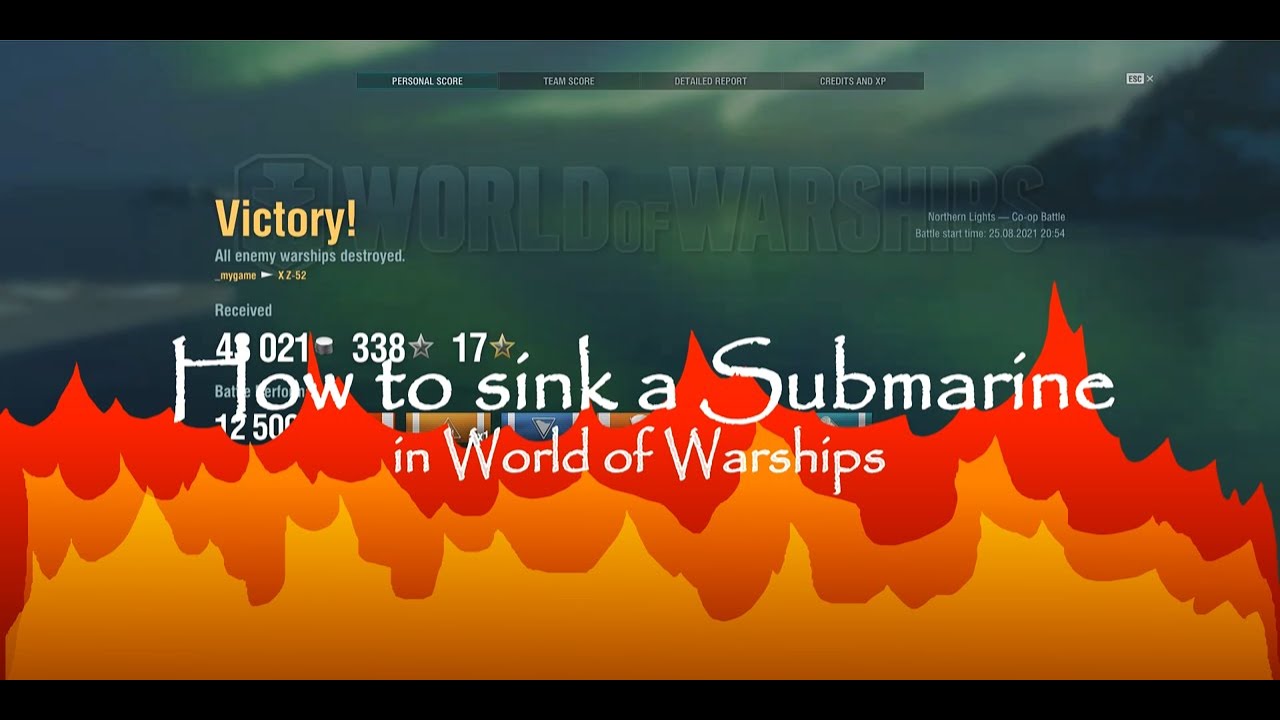 How to sink a Submarine in World of Warships #gaming