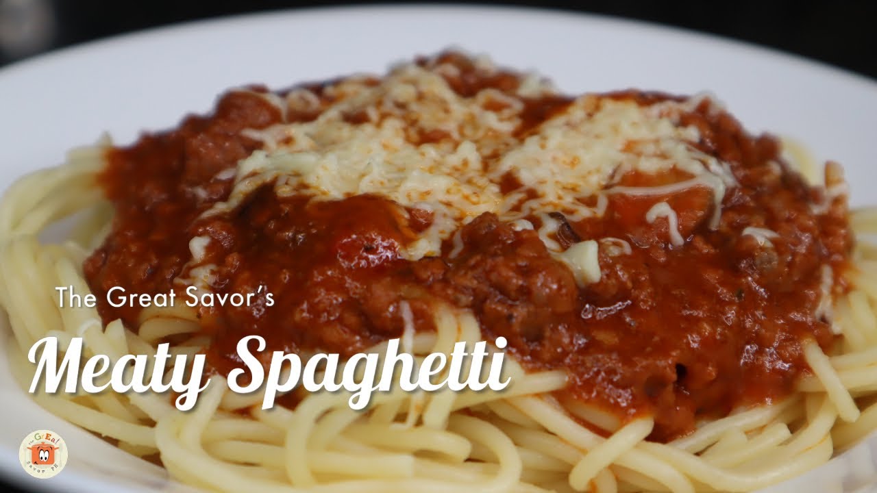 MEATY SPAGHETTI Recipe | Meat Pasta Sauce