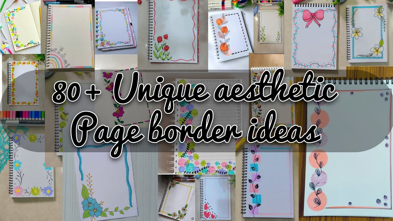 80+ Unique aesthetic front page border ideas 🎀 Subscribe our channel if you like my videos😊 #youtube