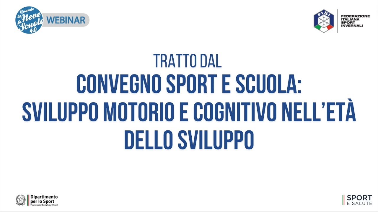 Webinar FISI | Introduzione tratta dal Convegno Sport e Scuola | FISI TV