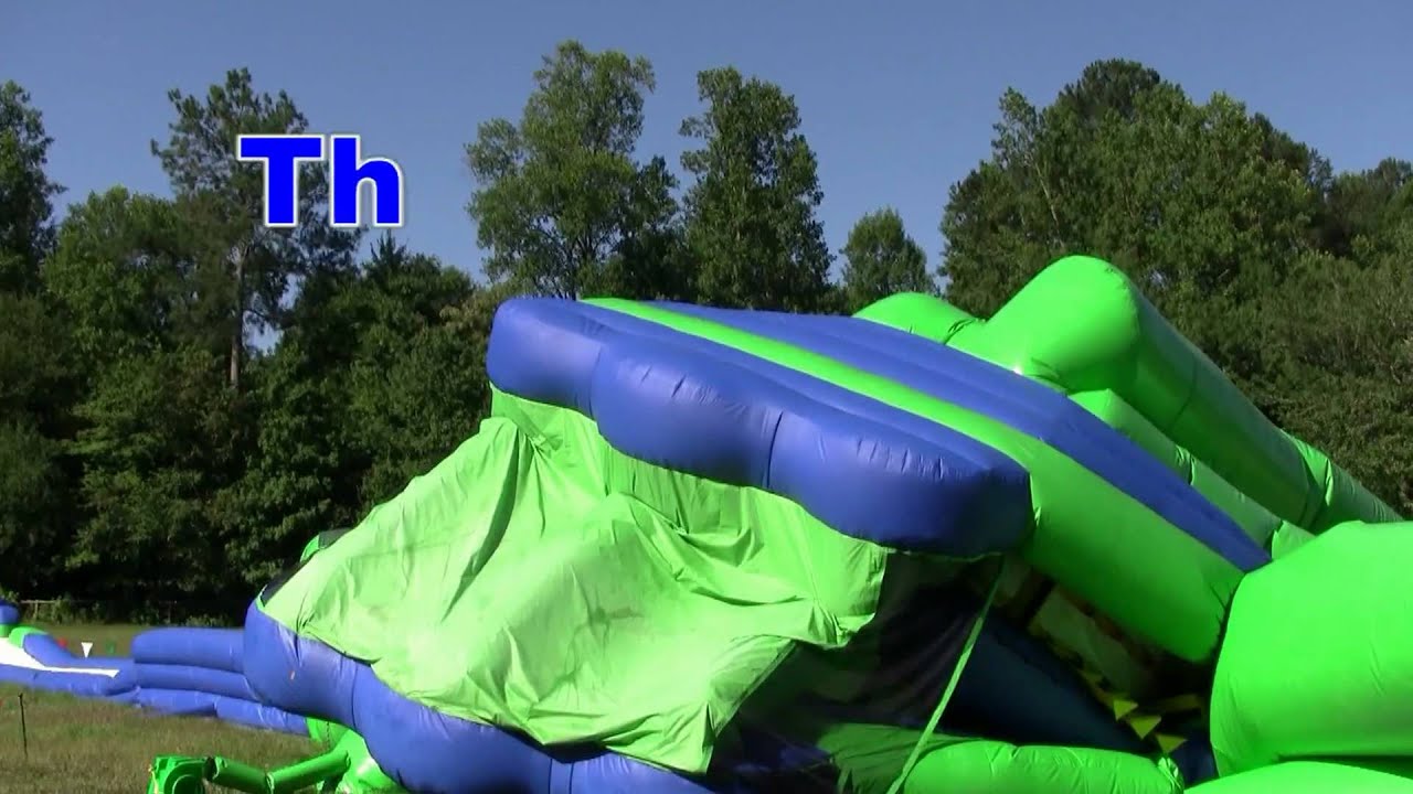 Inflating the worlds largest Inflatable water slide