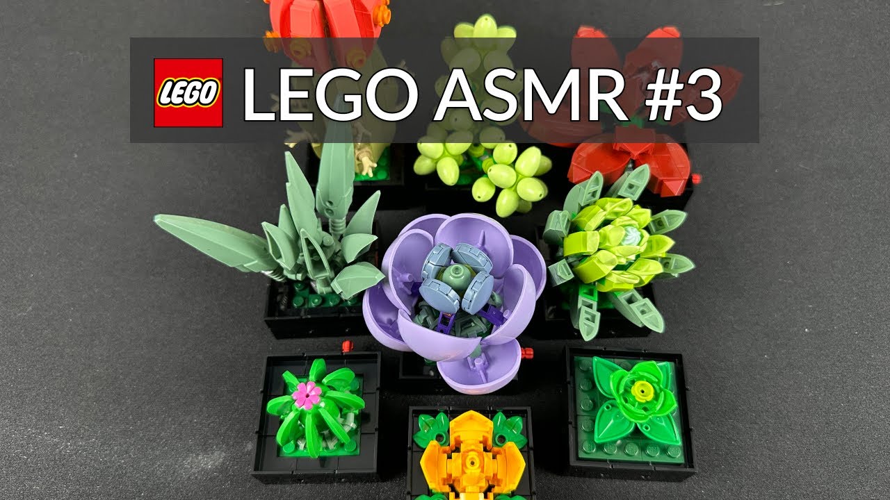 ASMR | Let's Build More Plants LEGO  | Whispering and Clicking