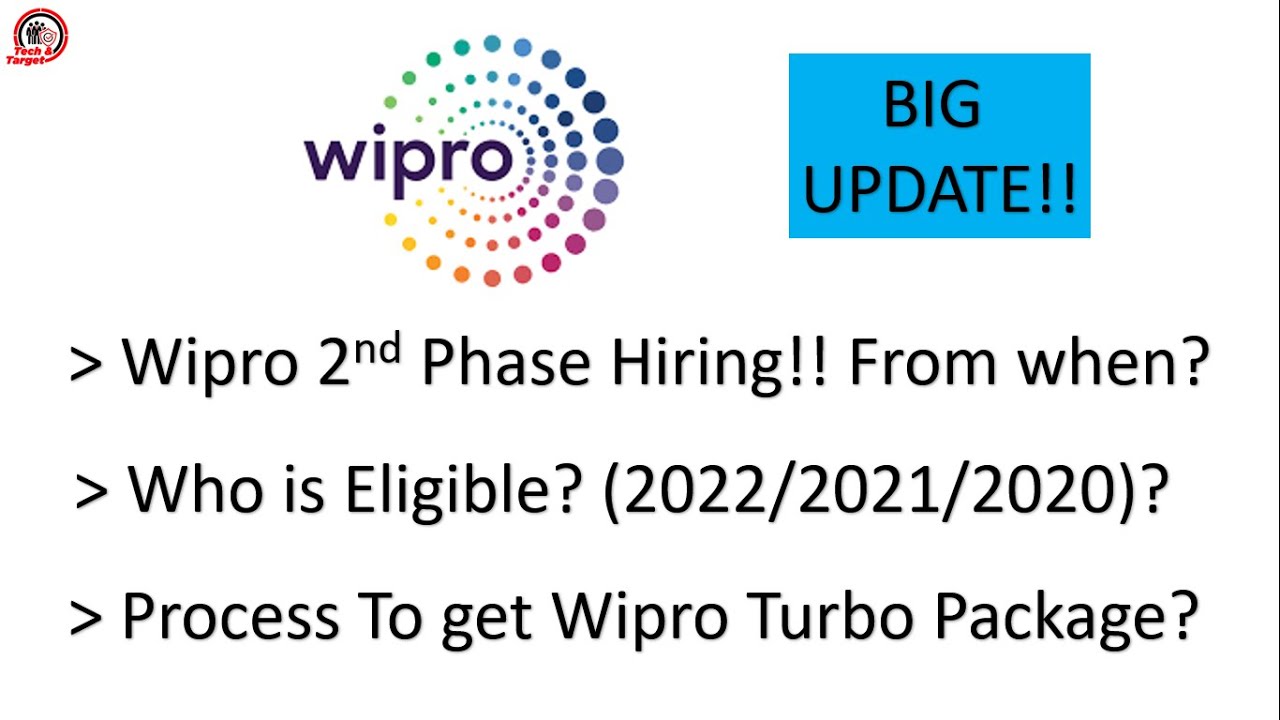 Wipro 2nd Phase Hiring !! | Process For Turbo Package | Hiring When ? 🔥🔥