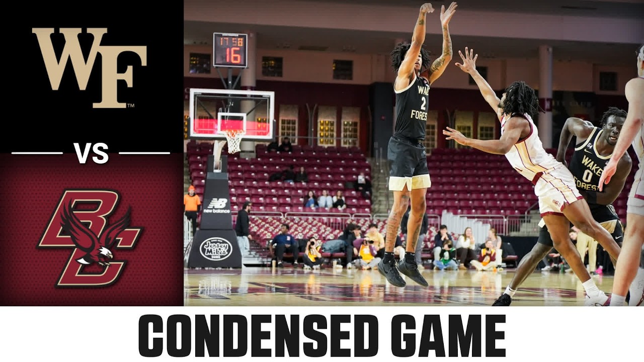 Wake Forest vs. Boston College Condensed Game | 2025-26 ACC Men's Basketball