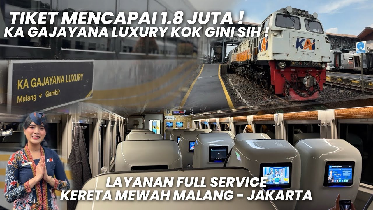 HARGA TIKET MENCAPAI 1,8 JUTA KOK GINI SIH‼️Naik KA Gajayana Luxury Kereta Termahal Malang - Jakarta
