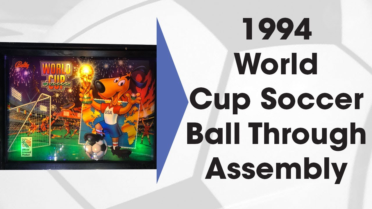 1994 Bally Pinball World Cup Soccer Ball Trough Assembly