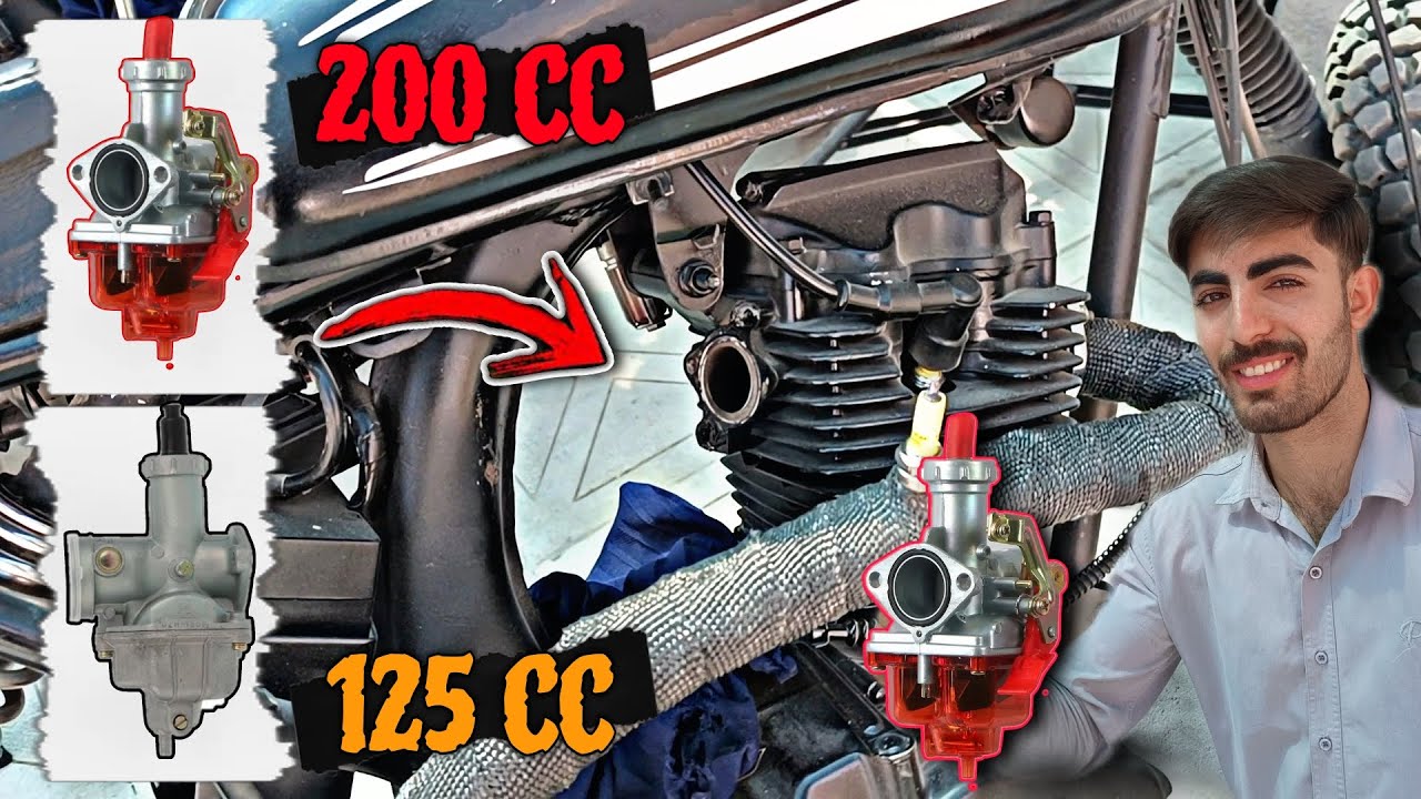 کاربرات 200cc انداختم روی موتور 125 - نتیجه غیر قابل باور! 😮