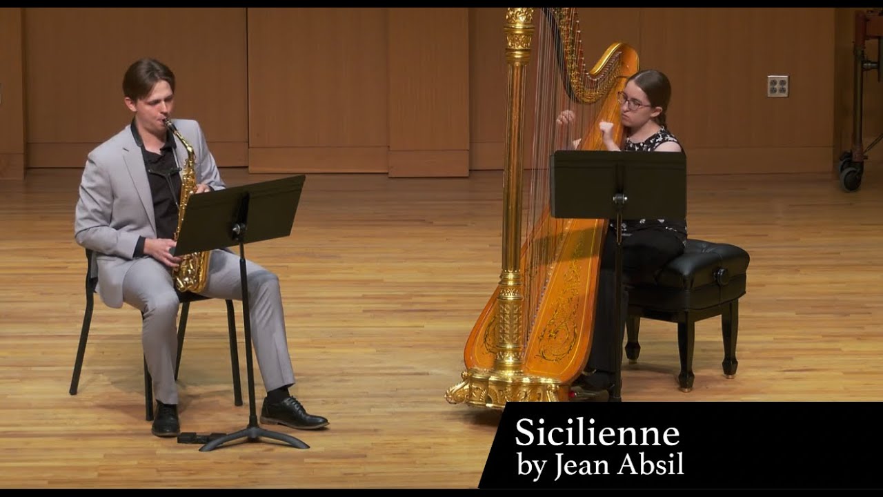 Sicilienne (Saxophone and Harp) - Jean Absil
