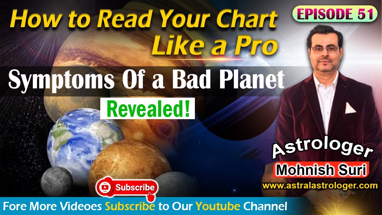 Episode 51: Learn Vedic Astrology: Symptoms of Bad Planets