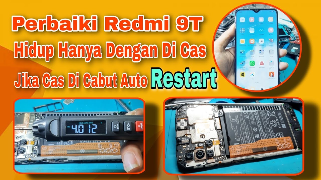 Redmi 9t Nyala Jika Sabil Di Cas, Cas Di Cabut Auto Restart Terus