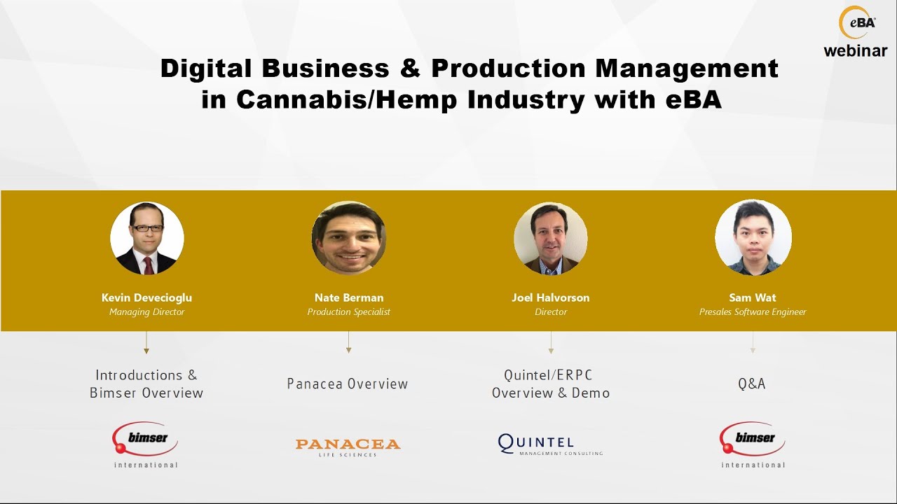 Executive Webinar/Success Story:  Digital Business & Production Management in Cannabis/Hemp Industry