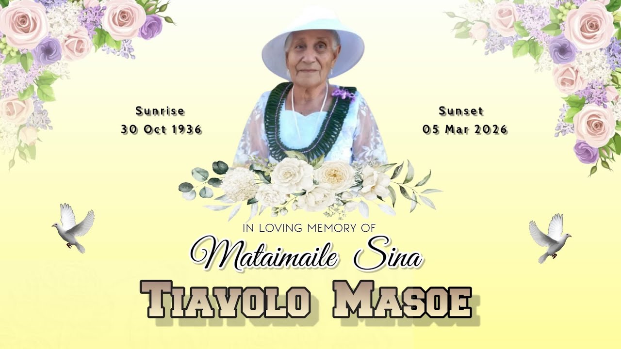 The Late Mataimaile Sina Masoe Tiavolo Family Service