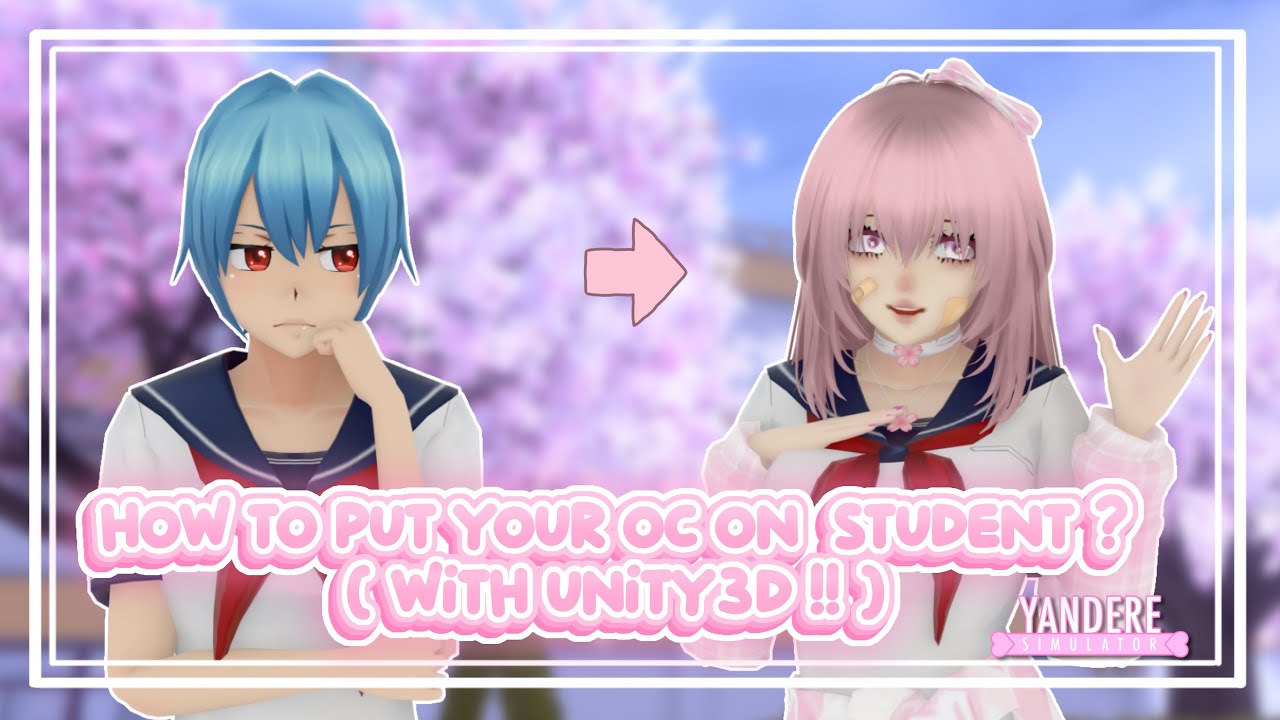 ‧˚꒰ Как наложить своего персонажа на ученика? (с помощью Unity3D!!) ୭ ˚. | Yandere Simulator