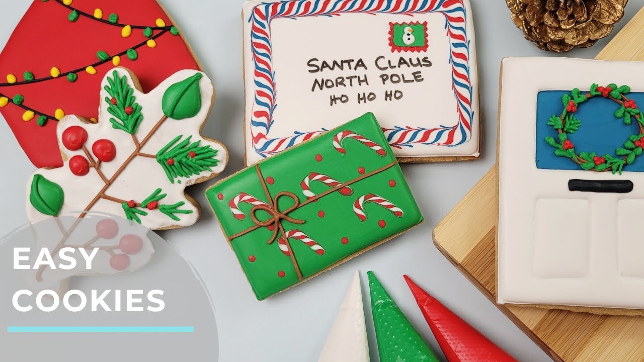 EASY CHRISTMAS COOKIES WITH ROYAL ICING | BEGINNER
