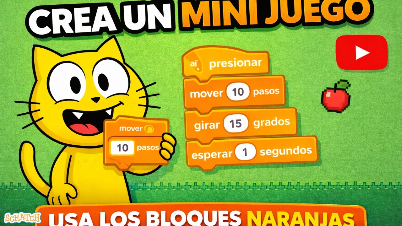 😺 ¡MI PRIMER JUEGO DE UN GATITO VOLADOR! 🚀 | Tutorial de Scratch para Niños