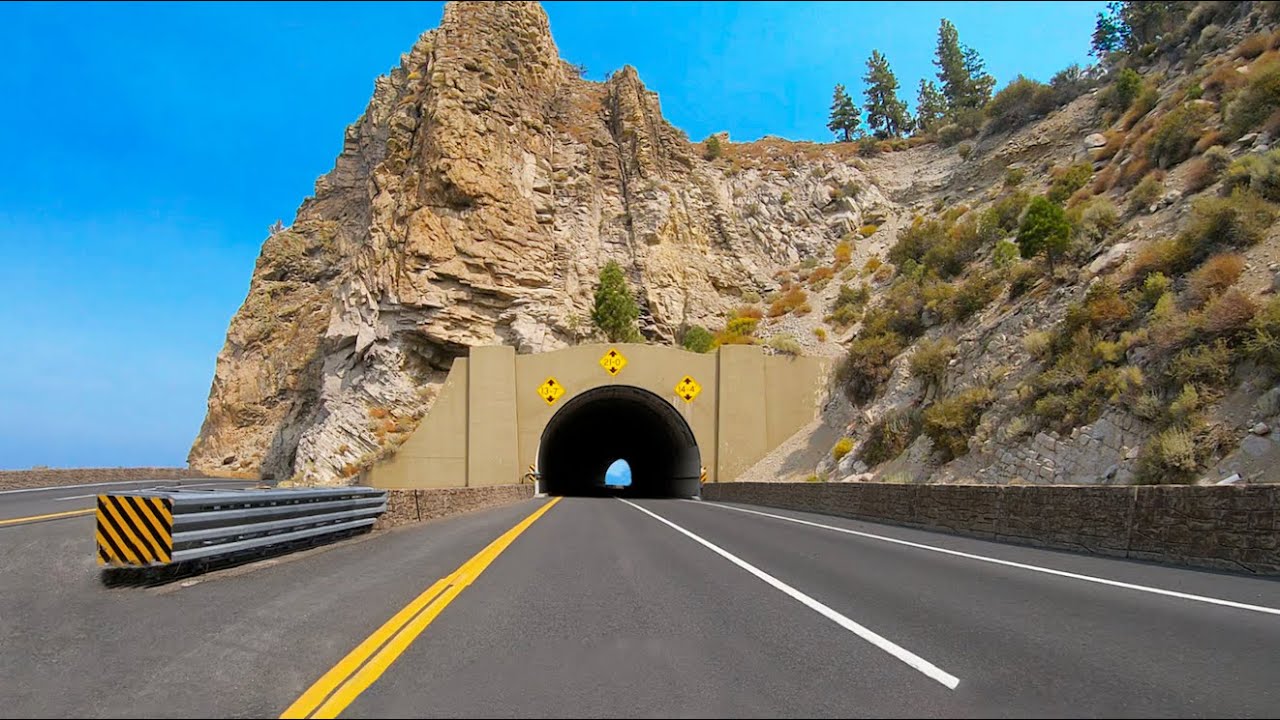 Lake Tahoe to Carson City 4K Scenic Mountain Drive in Nevada | Sierra Nevada Mountains